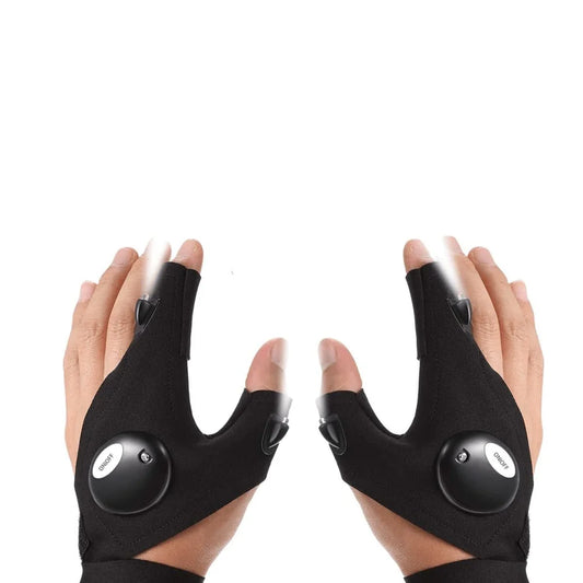 Hand gloves with in-built lights