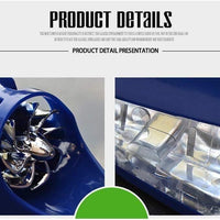 Car Vehicle Antenna Aerial White Auto Shark Fins Design Roof Decorative LED Light Wind Power